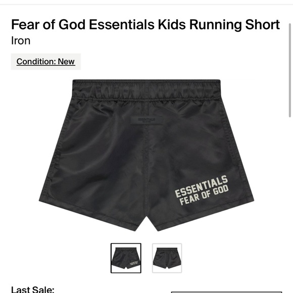 Fear of God Kids Running Shorts